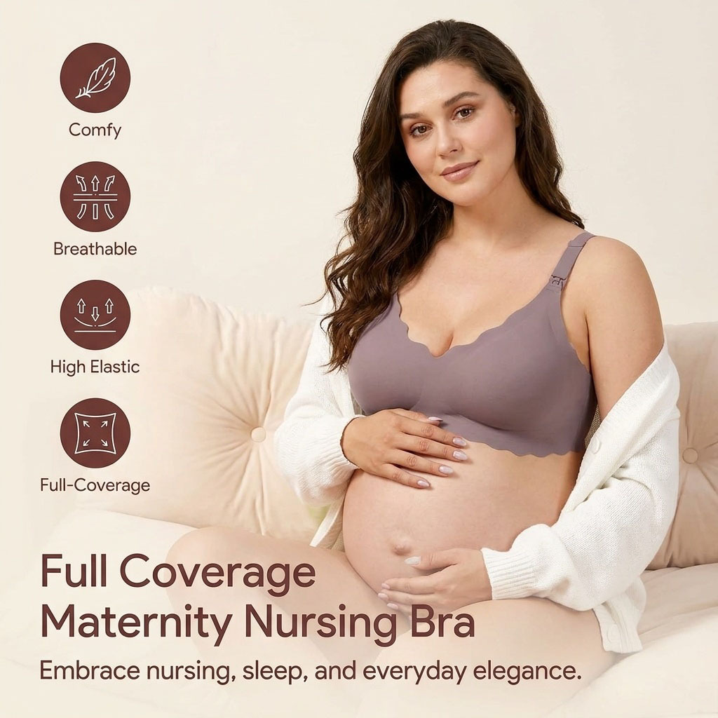 3XL Plus Size Maternity Nursin - Nursing Bra Sleep recension och pris