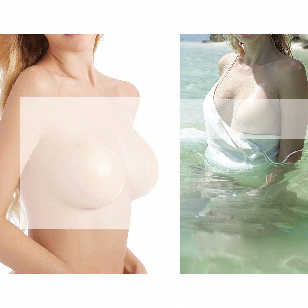 Ultra-Thin Invisible Nipple Co - Silicone Bra Adhesive recension och pris