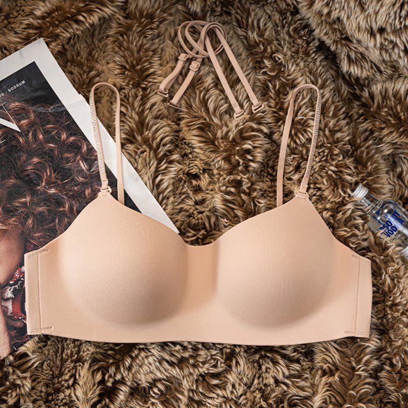 Ladies Polka Dot Seamless Bral - Bralette Wireless Soft recension och pris